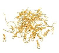 Lot de 100 Crochets pour Création Boucles d'oreilles Bijoux Fantaisie - Or Handy and professional