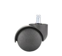 Lot de 5 roulettes pivotantes universelles de 5 cm, charge 50 kg, roulettes pivotantes de remplacement pour chaise de bureau, quincaillerie de meubles (5 roulettes de type A)