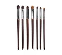 Lot de pinceaux de maquillage en poils de chèvre naturels, pour fard à paupières, fond de teint, blush, pour usage professionnel et personnel(XQ11121314192023)