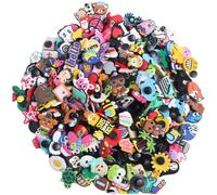 Lot of 10 20 30 Pcs random shoe charms shoe accessories set Clog Sandals Decor for Boy Girl, Anime Shoelace Accessories, Bracelet Wristband Charms, Birthday Gifts (for Adult), multicolor