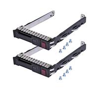 Lot of 2, 2.5 SFF SAS SATA HDD SSD Hard Drive Carrier Tray Caddy for 2.5" HP Proliant Gen8 G8 Gen9 G9 651687-001 651699-001 DL560 DL388 DL385 DL380p DL360p DL180 DL160 ML310 ML110 ML350 SL250S SL230S
