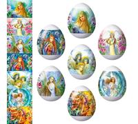 Lot of 2 * 7 Easter Egg Decoration Thermo Heat Shrink Sleeve Wraps Pysanka for 14 Easter Eggs