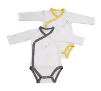 Lot of 2 bodies white / gray and white / yellow 1 month Babyfan - Sauthon