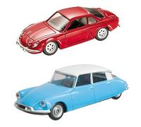 - Lot of 2 model cars 1/43 compatible with Alpine A110 + Citroën DS19 - Mondo Motors MV4