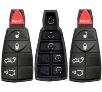 Lot of 2 New Replacement Key Fob Fobik Rubber Button Compatible with & Fit for Jeep Commander Grand Cherokee