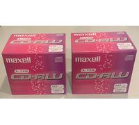 Lot Of 2 Packs Of 10 CD-RW Blank Maxell 700MB 80Min 4X 10MM New (20 CDs Total)