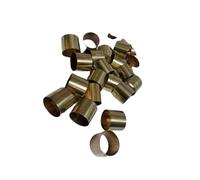 Lot of 25 PCs Solid Brass Mixed Plain Collars For Wooden Walking Stick Making