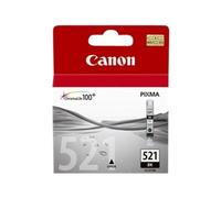 Lot Of 3 CANON 521 BK CLI-521BK Original New Black 9ml X 3