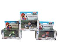 Lot of 3 Mario Kart Carrera Pull & Speed 1/43 scale Nintendo cars, new -...