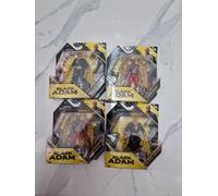 Lot of 4 Black Adam Action Figures Black Adam X 2 Hawkman X 2 DC Comics