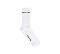 JACK & JONES Boys Tennis Socks Multipack Mid Cut Kids Breathable Running Soft Cotton, White Colour, UK Size 33/37