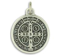 Lot of 5! Saint St St. Benedict Medal 3/4 Protection From Evil Sacramental Devotion Silver OX Catholic by Gifts Catholic, Inc.