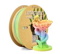 LOTACTREE PLA Force Filament Macaron, 3D Printer Filament 1.75mm ± 0.03mm, Pink Blue Green Gradient PLA Filament 1KG(2.2LBS)