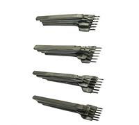 Lotatheta 1+2+4+6 Prong Graving Leather Craft Tools Hole Lacing Punch Chisel DIY Stitching Tool Set 3,4,5,6 MM (5 mm)