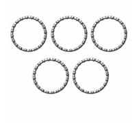 Lotatheta 10 pcs 5# Bike Headset Ball Bearing Retainer Crank Caged Wheel Ball Dia 4 mm 0.157" Outter Dia 40mm Repair Accessories