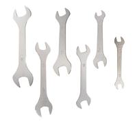 Lotatheta 12 Sizes Stronger Thin 3mm Thickness 6 PCs Double Open Ended Cone Wrench Bicycle Bike Brake Adjusting Offset Bolts Spanner Cycling 3/8" to 1-1/16" Tool Kit Multi Set Chrome plated