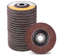 LotFancy 20PCS Flap Discs 4 1/2 for Angle Grinder, 40 60 80 120 Grit Sanding Disc, 4.5 x 7/8 Inch Grinding Wheels Welding Tools, Aluminum Oxide Abrasive, Type 27