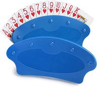 LotFancy Playing Card Holder 2 Pcs, Plastic Hands Free Cards Holders for Canasta, Poker Parties, 21.5 × 10 cm Family Card Game Nights for Kids Seniors