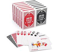 LotFancy Playing Cards Age 8+ 12 Packs, Large Print, Poker Size, for Jumbo Index,Texas Hold'em, Blackjack, Euchre, Canasta Cards Games