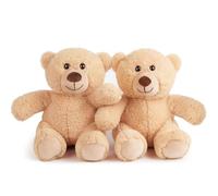 LotFancy Teddy Bear Stuffed Animal 2 Pack, 20cm Small Teddy Bear Bulk, Baby Bear Plush Toy for Baby Shower Decoratin, Easter Gift