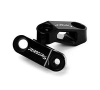 LOTFI 2PCS Universal Motorcycle Fit For BMW R1250R R1250RS R1250RT Rearview Mirror Extension Riser Extender R 1250R 1250RS 1250RT R1250 RS (Size : R1250RS -BLACK)