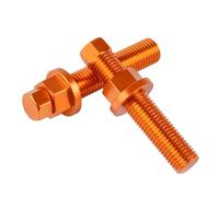 LOTFI Rear Axle Blocks Chain Adjuster Bolt Screw Fit For KTM SX SXF EXCF 125 150 250 350 450 530 690 990 1190 SMC SMR Adventure Duke RC8 (Size : Orange)