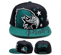 LOTG Philadelphia New Leader Premium Colossal Liberty Bald Eagle Philly Black Green Era Snapback Hat Cap, Black, One size