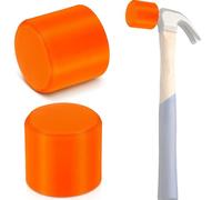 Lothee 2 Pcs Soft Blow Hammer Cover, 1 1/4" Face, 1" Side Wall Rubber Mallet Hammer Cap for Steel Hammers, Durable Non-marring Dead Blow Mallet Cover Tool for Carpentry, Finish Work, and Woodworking