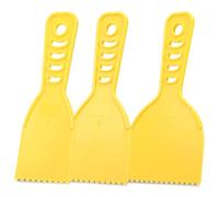 Lothee Adhesive Spreader Plastic Notch Trowel with Handle Adhesive Barrier Spreader Tool in 3 Sizes Notched Glue Applicator Kits for Automotive Body Fillers Putties Glazes Epoxy Resin Caulk Glues