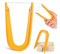 Lothee Pottery Clay Wire Cutter 5.12 x 3.35 Inch Yellow Ceramic Cut Off Tools Hand Pottery Tools and Supplies for Artists Cutting Mud Handcraft