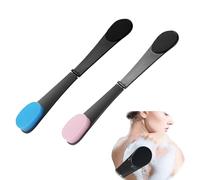 Lotion Applicator for Back, Back Tanner Applicator for Hard-to-Reach Areas, Back Cream Applicator for Self-Care, 2pcs Set with Blue and Pink Colors, 35cm Length for Easy Application