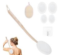 Lotion Applicator for Back, Wood Handle Long-Handled Back Sunscreen Apply
