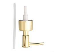 Lotion Pump Head with 28 Teeth Thread Fit for 28/400 Container for Skincare Products Shampoo Conditioner and Body Wash in Home or Spa Use (Bright gold)