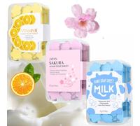 LOTIZUO Travel Hand Soap Sheets, 300 Pcs Portable Hand Paper Soap, Disposable Soap Sheets, Mini Foot Care, Travel Size Paper for School, Outdoor, Camping Hiking, BBQ, Part