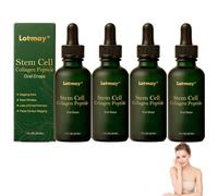 Lotmay Collagen Peptide Oral Drops, Lotmay Collagen Peptide Oral Solution,Natural Collagens Drops, Collagens Oral Liquid Professional Skin Care for All Skin Types (4 Pcs)