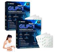 Lotmay GLP-1 Ultra Concentrated Essence Capsules, Advanced GLP-1 Capsules, Lotmay GLP-1 Peptide Complex Serum, NAD+ Pearls Serum, Natural Ingredients, for All Body Types (2 Box)