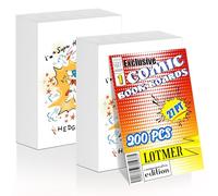 LOTMER 200ct Comic Book Boards 27PT Extra Thick Acid Free Backboard Current Size Comic Book Boards Durable and Coated Precision Cut Boards for Regular Comics Archiving