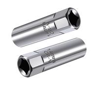 Lotnery 14mm Spark Plug Socket 2-Pack - Thin Wall 12-Point Removal Tool with Spring Clip Retention, 3/8" Drive for Petrol & Diesel Engines (Compatible with N20/N55/B58 Engine Types)