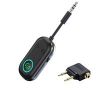 Lotnery 2025 Upgraded Bluetooth 5.3 Transmitter Receiver, Dual Pairing Wireless Aux Bluetooth Adapter Compatible with 2 AirPods & Wireless Headphones for TV, Airplane, Headphone, Speaker, Car