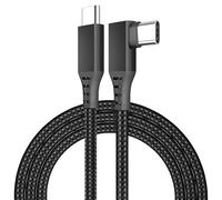 Lotnery 3M Braided Right Angle USB C To USB C Cable - 20Gbps 240W Fast Charging & 4K@144Hz Video Support, Universal Type C Charger Lead Adapter for iPhone 16/15 Pro, Galaxy S25, MacBook Pro, Steam Dec