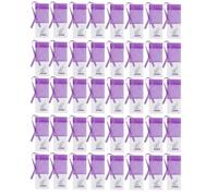 Lotnery 40 Pack Lavender Bags for Moths - Purple Drawstring Organza Sachets with Ribbons | Moth Repellent Wardrobe Fresheners, DIY Dried Herb Pouches for Drawers & Travel