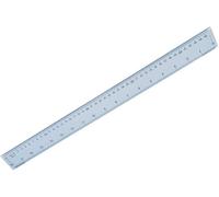 Lotnery 50cm Shatter-Resistant Dual Scale Ruler with Bevel Edge and Anti-Slip Base - Clear Plastic Design for Accurate Metric and Imperial Measurements in Drawing, Crafting, and School Projects