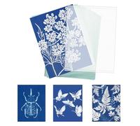 Lotnery Creative Sun Printing Kit: 12 Sheets A4 Cyanotype Paper + Clip for Nature Art, Solar Photography & DIY Craft Projects - Simple & Fun Artistic Supplies