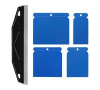 Lotnery Cutting in Tools 12 Inch Stainless Steel Paint Edge Tool for Painting Repairing Cutting Wallpaper with 4 Pcs Plastic Scrapers, Paint Shield for DIY, Walls, Ceilings & Wallpaper Repair