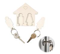 Lotnery His and Hers Couples Keyrings - Elegant Wooden Key Holder for Wall Mounted - Perfect House Warming Gifts New Home Accessories - Romantic His and Hers Gifts for Couples, New Home Decor