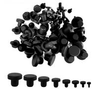 Lotnery Rubber bungs for holes 80 Pieces, rubber stoppers Hole Plugs 8 Sizes Rubber Plug Waterproof Soft Flexible Stoppers Sealing Bungs for 3-10mm Inner Diameter Bottle Pipes
