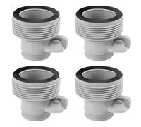 Lotnery Type B Hose Adapters for Intex Pool - 1.5" to 1.25" Conversion Kit, 4-Pack Threaded Connector for Filter Pump Upgrade and Leak-Resistant Pool Drainage