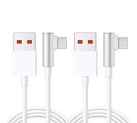 Lotnery USB C Charger Cable 1.8m for Xiaomi (2 Pack), Right Angle Fast Charging Cable Type C 6A 120W / 67W Right Angle Fast Turbo Charging Cable for Xiaomi 13 Lite 13 Pro 12T 12 POCO