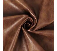 LOTOFUN PU Faux Leather Fabric: Brown Soft Synthetic Leatherette Fabric by The Metre (137cm Width) Upholstery for Recover Crafting