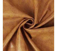 LOTOFUN PU Faux Leather Fabric: Yellowish Brown Soft Synthetic Leatherette Fabric by The Metre (137cm Width) Upholstery for Crafting Recover